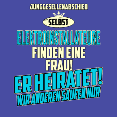 Motiv JGA Team - Elektroinstallateur - strong sky blue -