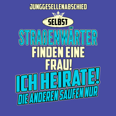 Motiv JGA BRAEUTIGAM - Straßenwärter - strong sky blue -