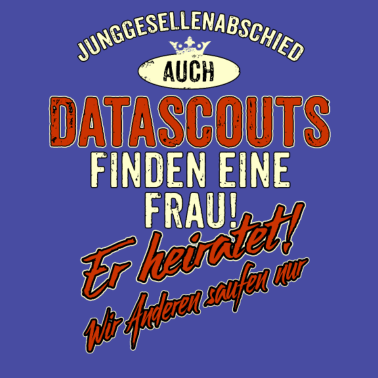 Motiv JGA Team - Datascout - Version Auch rot Retro -
