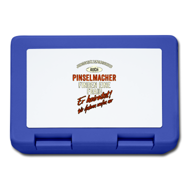 Hochzeit Brotdose - JGA Team - Pinselmacher - Version Auch rot Retro -