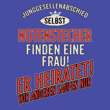 Motiv JGA Team - Notenstecher - US clean Style red grey