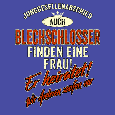 Motiv JGA Team - Blechschlosser - Version Auch rot Retro