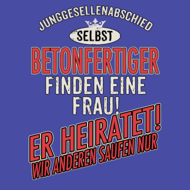 Motiv JGA Team - Betonfertiger - US clean Style red grey