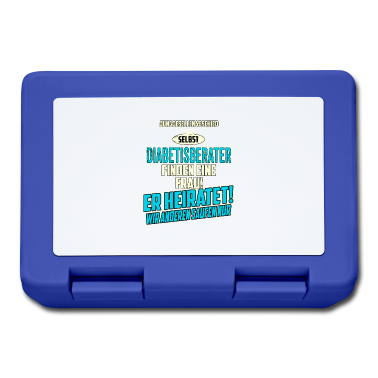 Hochzeit Brotdose - JGA Team - Diabetisberater - strong sky blue -