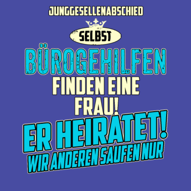 Motiv JGA Team - Bürogehilfe - strong sky blue -