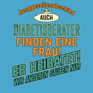 Motiv JGA Team - Diabetisberater - petrol strong orange