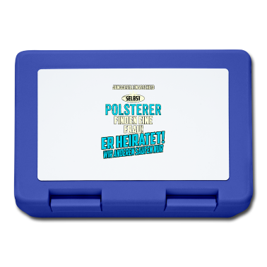 Hochzeit Brotdose - JGA Team - Polsterer - strong sky blue - RAHMENLOS