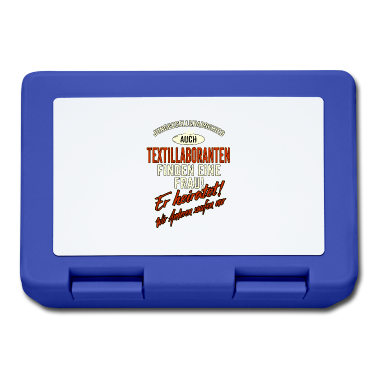 Hochzeit Brotdose - JGA Team - Textillaborant - Version Auch rot Retro