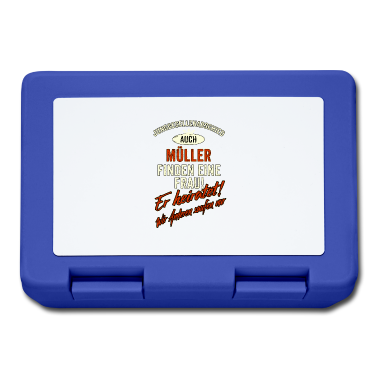 Hochzeit Brotdose - JGA Team - Müller - Version Auch rot Retro -