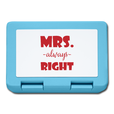 Hochzeit Brotdose - Mrs always right Ehemann Braut Hochzeit Geschenk