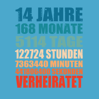 Motiv 14 Jahre Verheiratet Hochzeit Spruch Geschenk