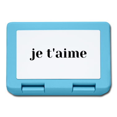 Hochzeit Brotdose - je taime Paar Ich liebe dich Französische Valentines