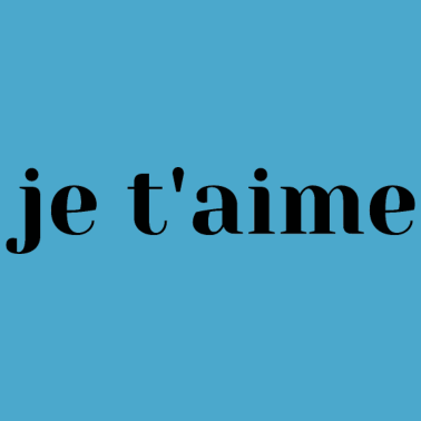 Motiv je taime Paar Ich liebe dich Französische Valentines