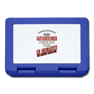 Hochzeit Brotdose - JGA Team - Kautschuktechniker - US clean Style red