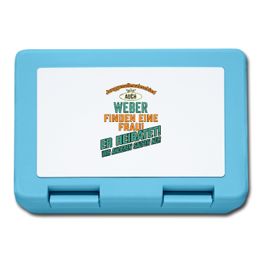 Hochzeit Brotdose - JGA Team - Weber - petrol strong orange -