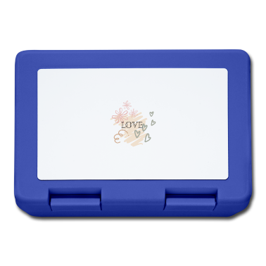 Hochzeit Brotdose - love design pink heart flower