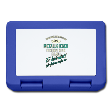 Hochzeit Brotdose - JGA Team - Metallgießer - Version Auch - petrol -