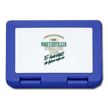 Hochzeit Brotdose - JGA Team - Paketzusteller - Version Auch - petrol