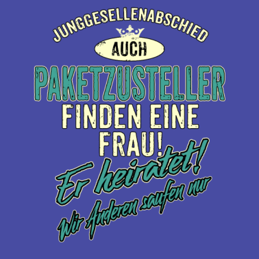 Motiv JGA Team - Paketzusteller - Version Auch - petrol