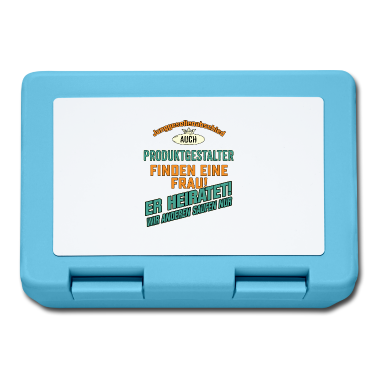 Hochzeit Brotdose - JGA Team - Produktgestalter - petrol strong orange