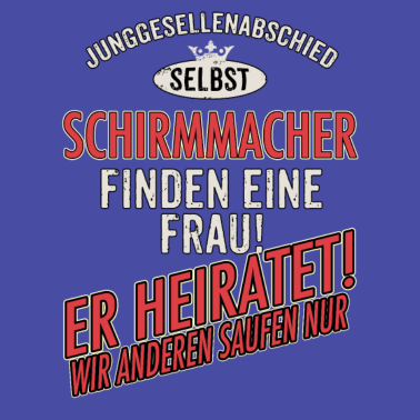 Motiv JGA Team - Schirmmacher - US clean Style red grey