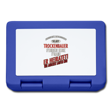 Hochzeit Brotdose - JGA Team - Trockenbauer - US clean Style red grey