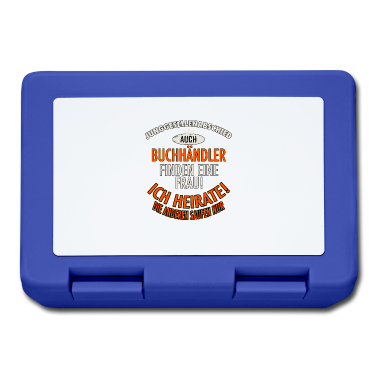 Hochzeit Brotdose - JGA BRAEUTIGAM - Buchhaendler - Version Auch -