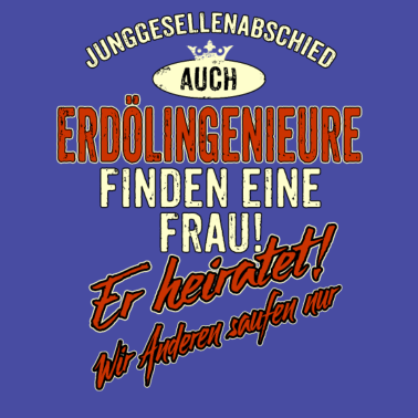 Motiv JGA Team - Erdölingenieur - Version Auch rot Retro