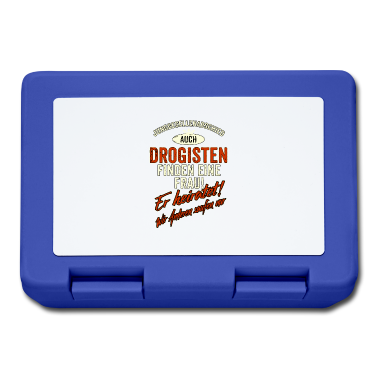 Hochzeit Brotdose - JGA Team - Drogist - Version Auch rot Retro -