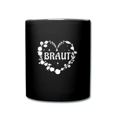 Hochzeit Tasse - Braut Herz Blumen Hochzeit JGA