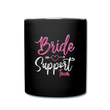 Hochzeit Tasse - Braut Support Herz Team