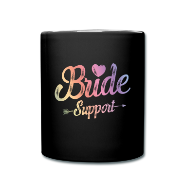 Hochzeit Tasse - Braut Support Team Herz