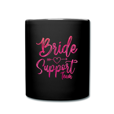 Hochzeit Tasse - Braut Support Herz Team