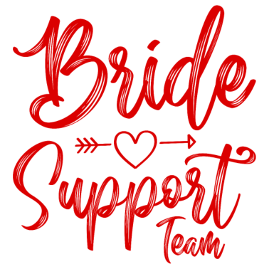 Motiv Braut Support Herz Team