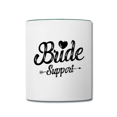 Hochzeit Tasse - Braut Support Herz Team Junggesellinnen