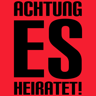 Motiv Achtung es heiratet!