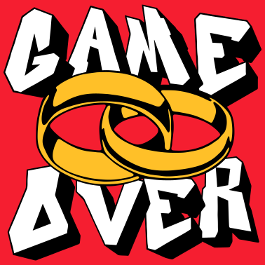 Motiv Hochzeit Game Over .../+