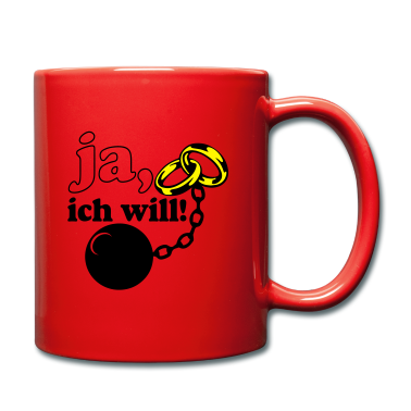 Hochzeit Tasse - ja ich will .../+