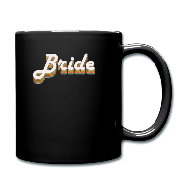 Hochzeit Tasse - Braut Schriftzug retro
