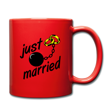Hochzeit Tasse - just married JGA ...+