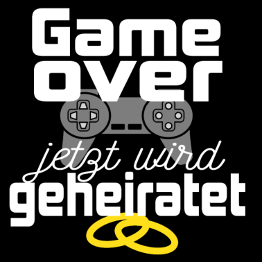 Motiv Junggesellenabschied Heirat Game Over Geschenkidee
