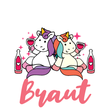 Motiv Team Braut JGA Party Junggesellinnen Einhorn
