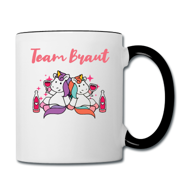 Hochzeit Tasse - Team Braut JGA Party Junggesellinnen Einhorn
