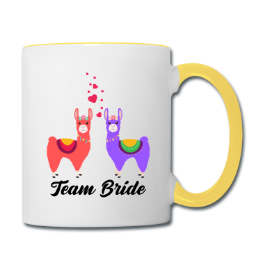 Hochzeit Tasse - Team Braut Alpaka Verlobung Hochzeit Geschenk