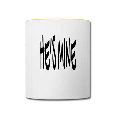 Hochzeit Tasse - Er ist Mein - Ehepaar, Partner Geschenk Motiv