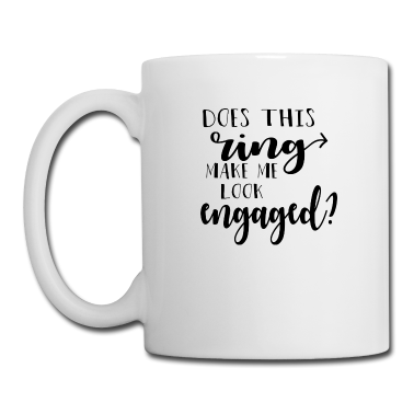 Hochzeit Tasse - Bin ich nun verlobt ? - lustiges Hochzeitgeschenk