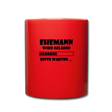 Hochzeit Tasse - ehemann wird geladen