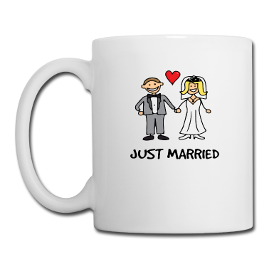 Hochzeit Tasse - Frisch Verheiratet - Ehepaar, Hochzeitsgeschenk