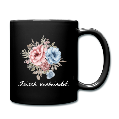 Hochzeit Tasse - Frisch verheiratet Brautstrauß Heirat Wedding