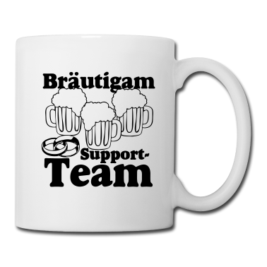 Hochzeit Tasse - JGA - Bräutigam Support Team ..+